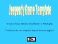 Jeopardy Template Student Use