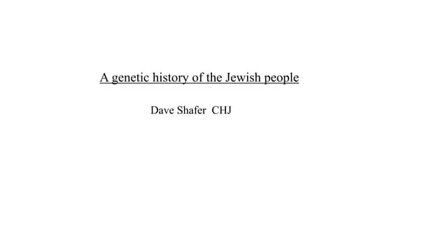 Jewish genetics
