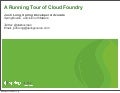 a Running Tour of Cloud Foundry