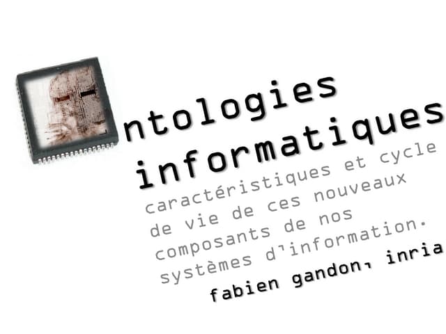 Invited Tutorial JFO : Ontologies informatiques