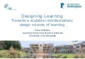 Designing learning 