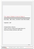 Japan Mobile Internet Report: Carriers, Handsets, Content and Services Preview