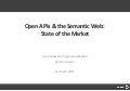 Open APIs and the Semantic Web 2011