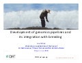 Development of genomics pipelines and its integration with breeding