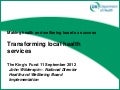 John Wilderspin: building on local partnerships to improve services