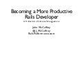 Becoming a more Productive Rails Developer