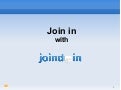 Join In With Joind.In