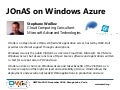 Jonas On Windows Azure OW2con11, Nov 24-25, Paris