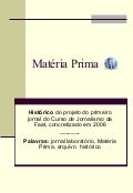 Jornal Matéria Prima Faat