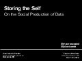 José Luis de Vicente - Armazenando a si: sobre a produção social dos dados / Storing the Self: about the social production of data
