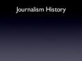 Journalism history
