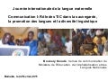 MALI - International Language Day - Journée internationale de la langue maternelle powerpoint   boukary konaté mali