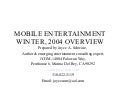 Mobile Entertainment Joyce Schwarz 2004 Presentation 
