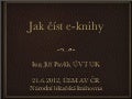 Jak číst e-knihy