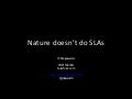 2011 Austin SBS | JP Rangaswami, Nature Doesnt Do SLAs