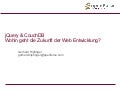jQuery & CouchDB - Die zukünftige Webentwicklung?