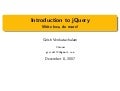 jQuery - write less, do more javascript toolkit 