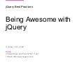 Jquery Best Practices