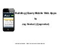 Building jQuery Mobile Web Apps