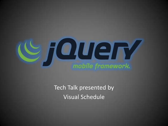 J query mobile tech talk