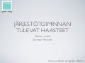 Järjestötoiminnan tulevaisuus nuorisoseurat