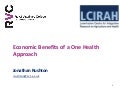 Economic Benefits of a "One Health" Approach