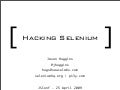 Hacking Selenium @ JSConf