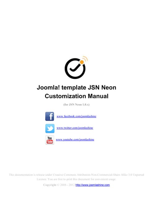 JSN Neon Customization Manual