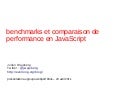 Benchmark et comparaison de performance en JavaScript