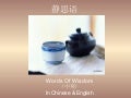 静思语  Words Of Wisdom ( In Chinese & English)