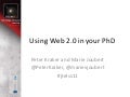 Using Web 2.0 for your PhD