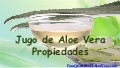 Jugo de aloe vera propiedades