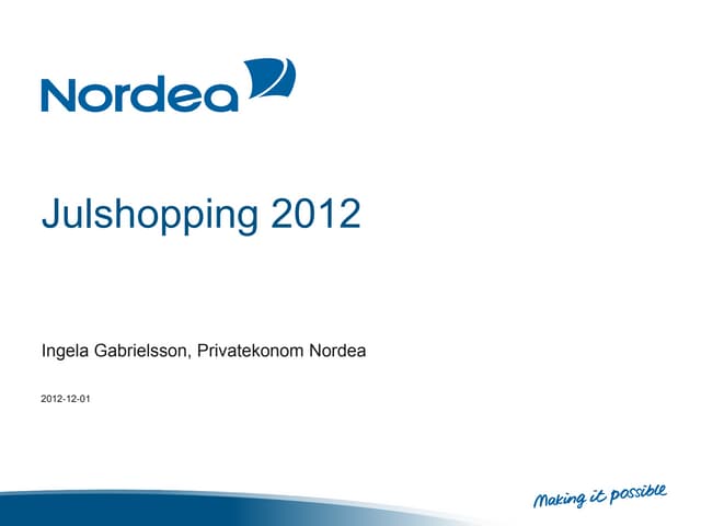 Julshopping 2012
