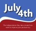 July 4th: Take a Break to Improve Productivity