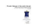 2012 Report to the Council on Postsecondary Education by Kentucky&rsquo;s private colleges