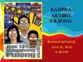 KADIWA. Aktibo. Pilipino. June Presentation