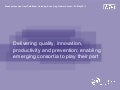 June Pathfinder Learning Network event breakout session: delivering quality innovation, productivity and prevention