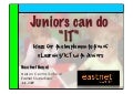Juniors Can Do IT - updated - Eastnet Cluster Expo