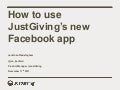 JustGiving Facebook app webinar