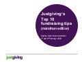 Justgivings Top 10 Fundraising Tips (Marathon Edition)