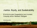 Justice, Equity, And Sustainability
