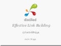 Effective Link Building - Pro SEO Boston 2011