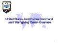 JWFC Overview Brief  for TASC Sep08