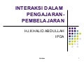 K7 kpli-interaksi dalam p-p