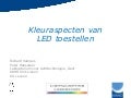 Kleuraspecten van LED toestellen - KAHO / Laboratorium voor Lichttechnologie