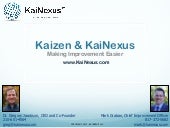KaiNexus Webinar January 30 2012