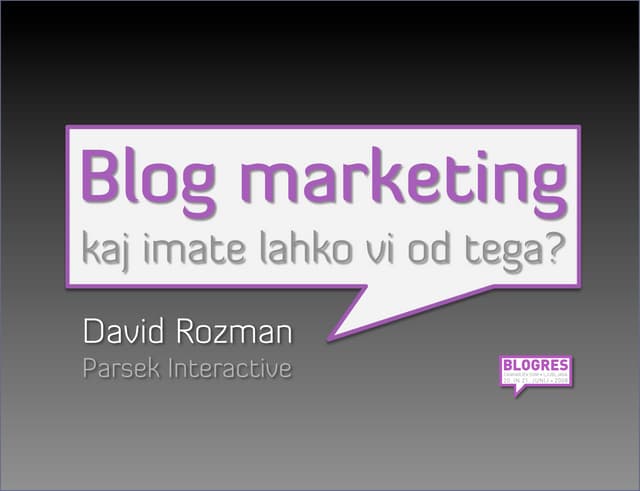 Blog Marketing - David Rozman - Blo...