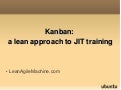 Kanban Lean Approach To Jit Training John Stevenson