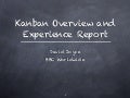 Kanban Overview And Experience Report Export