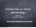 Kap1 Intro Epidemiology